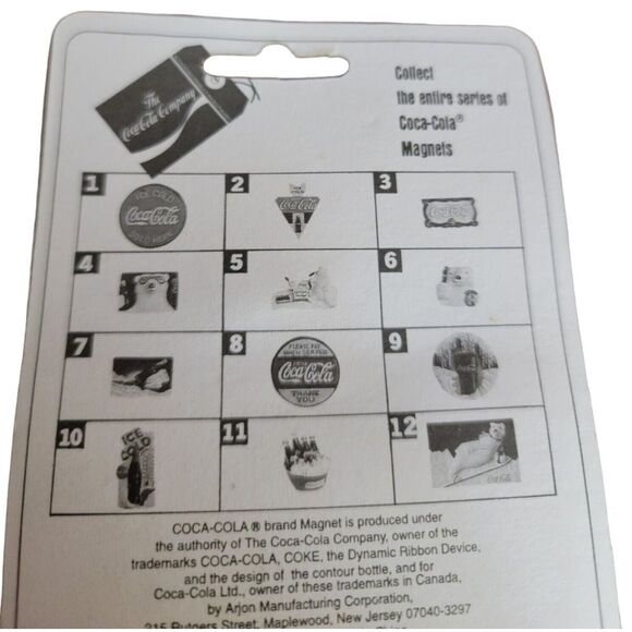 Coca-Cola Magnet 1998 coke bottle on ice burgh No. 51492 in original package - Picture 6 of 11